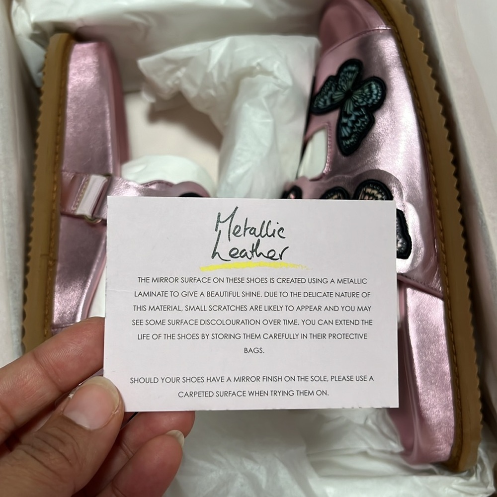 Sophia Webster Pink Butterfly Sandals - Picture 9 of 10